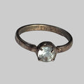 Silver and CZ Ring Size 7.5