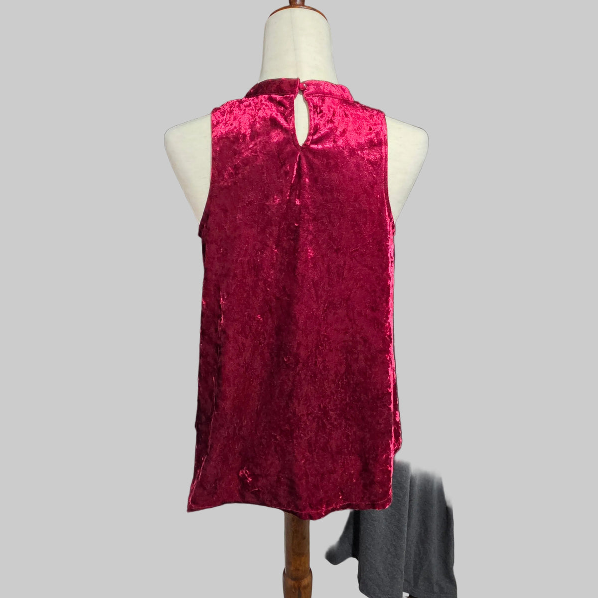 No Boundaries | Crushed Red Velvet Aline Blouse