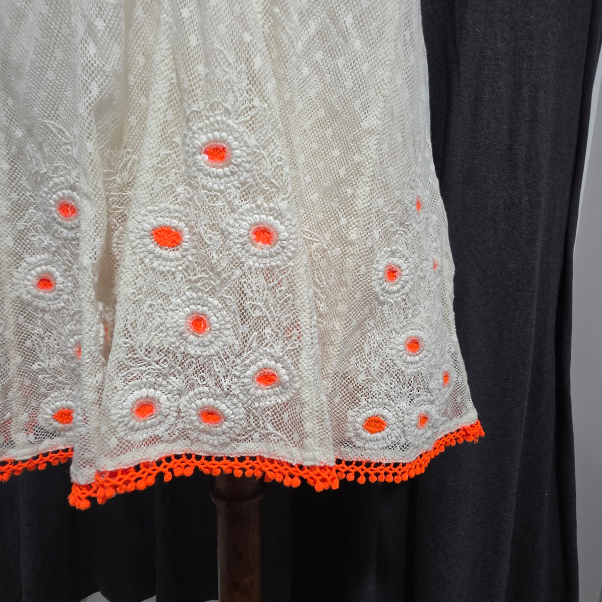 Vanessa & Virginia | White Lace Aline Top