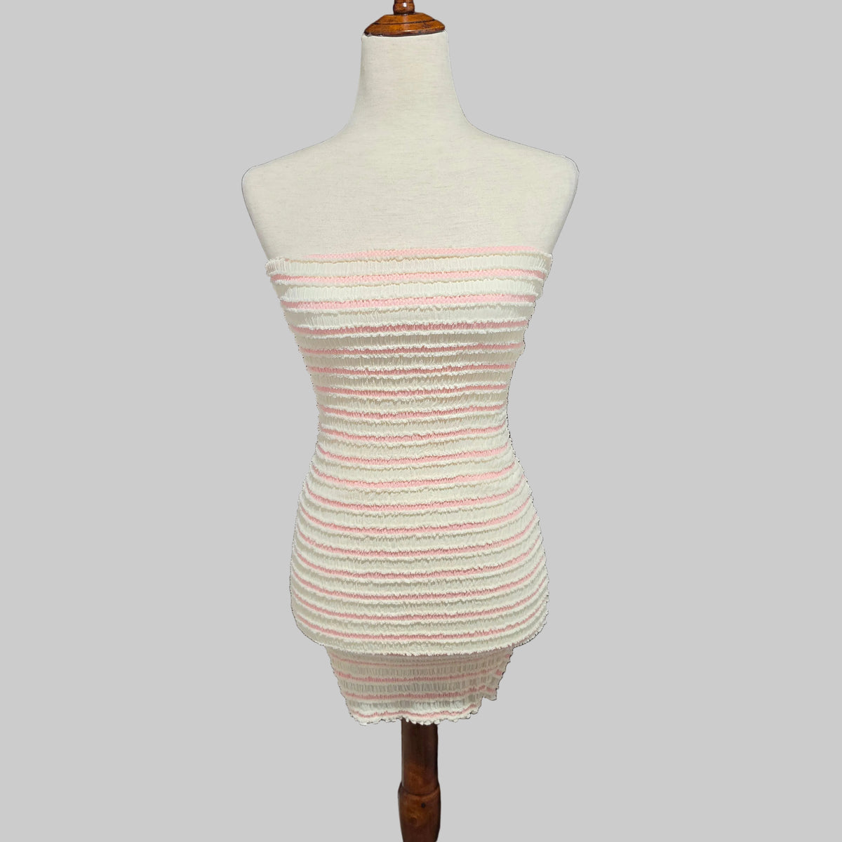 Full Tilt | Cream and Pink Bodycon Dress
