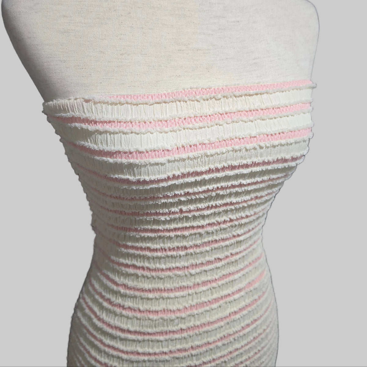 Full Tilt | Cream and Pink Bodycon Dress