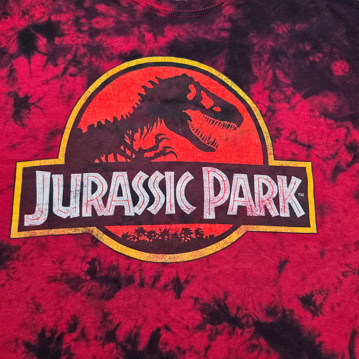 Jurassic Park | Red Tie Dye T Shirt