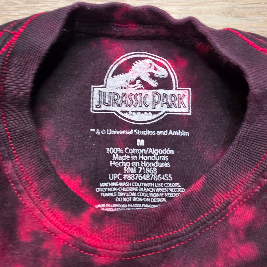 Jurassic Park | Red Tie Dye T Shirt
