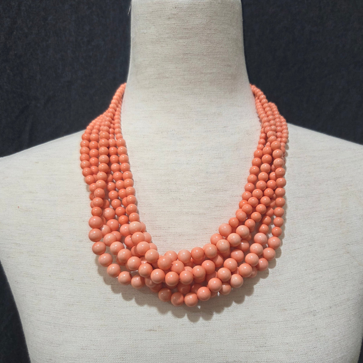 Multistrand Graduated Bead Necklace