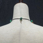 Boho Green, Brown, White and Orange Necklace