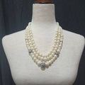 Chico's | 3 Strand Faux Pearl Necklace
