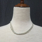 apostrophe | multistrand silver toned necklace