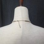 apostrophe | multistrand silver toned necklace