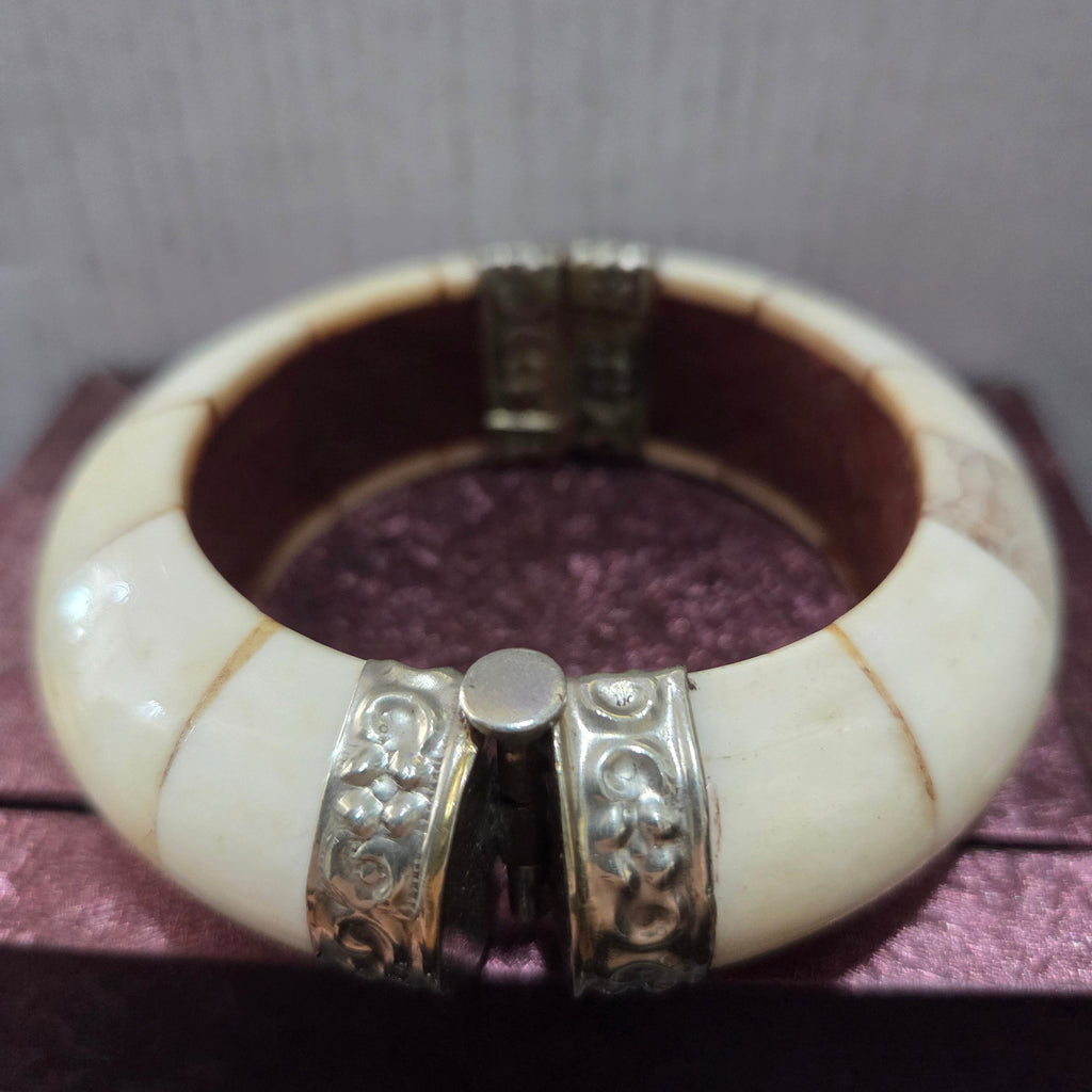 Vintage Bovine Bone Bangle