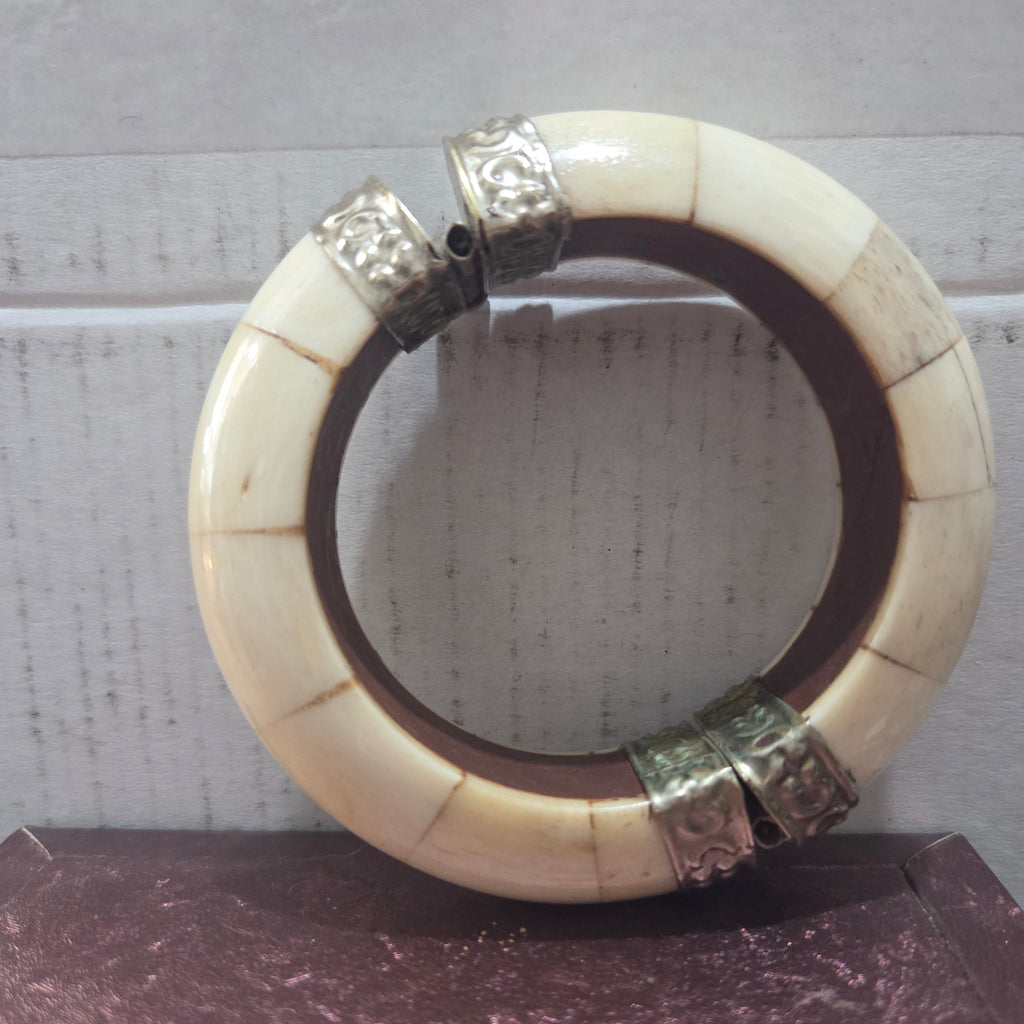 Vintage Bovine Bone Bangle