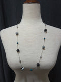 Long Beaded Station Necklace