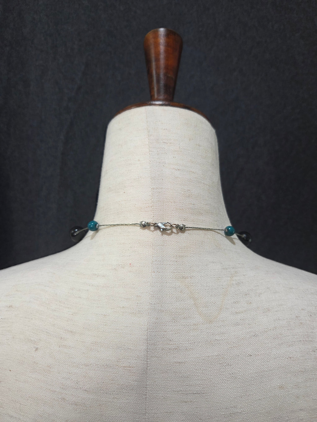 Long Beaded Station Necklace