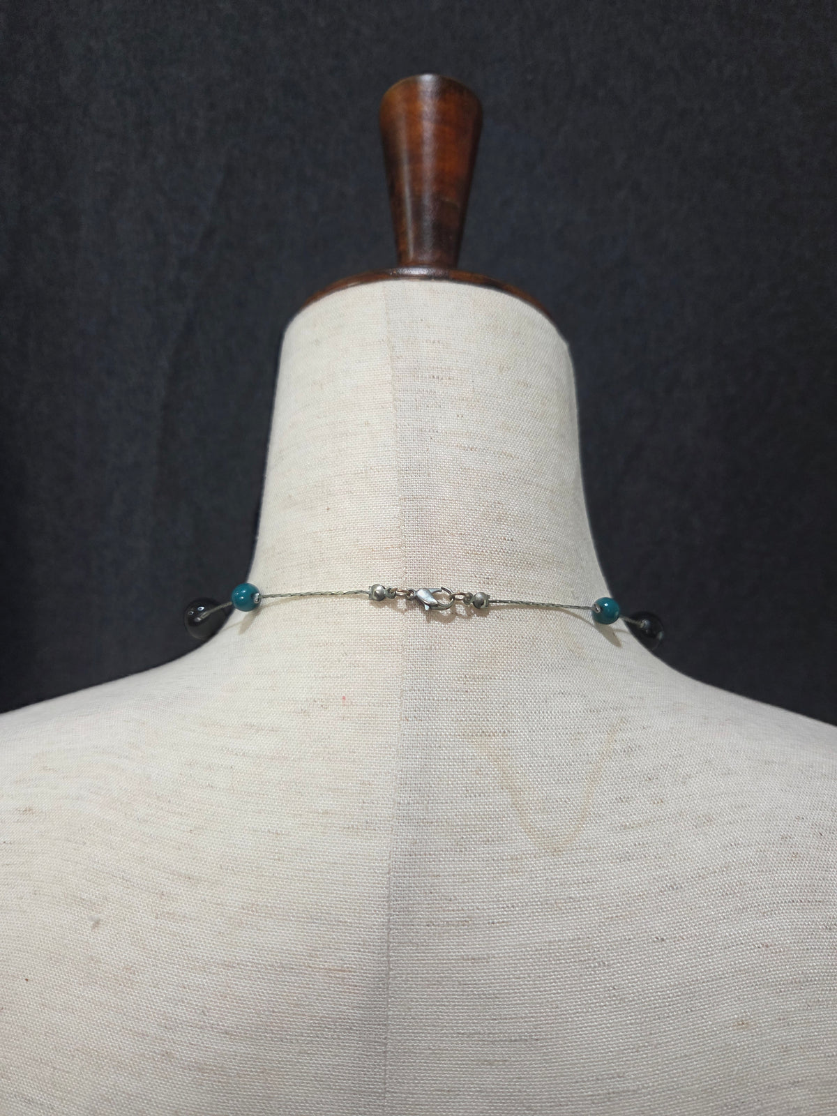 Long Beaded Station Necklace