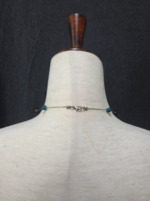 Long Beaded Station Necklace