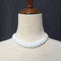 White Disc Necklace