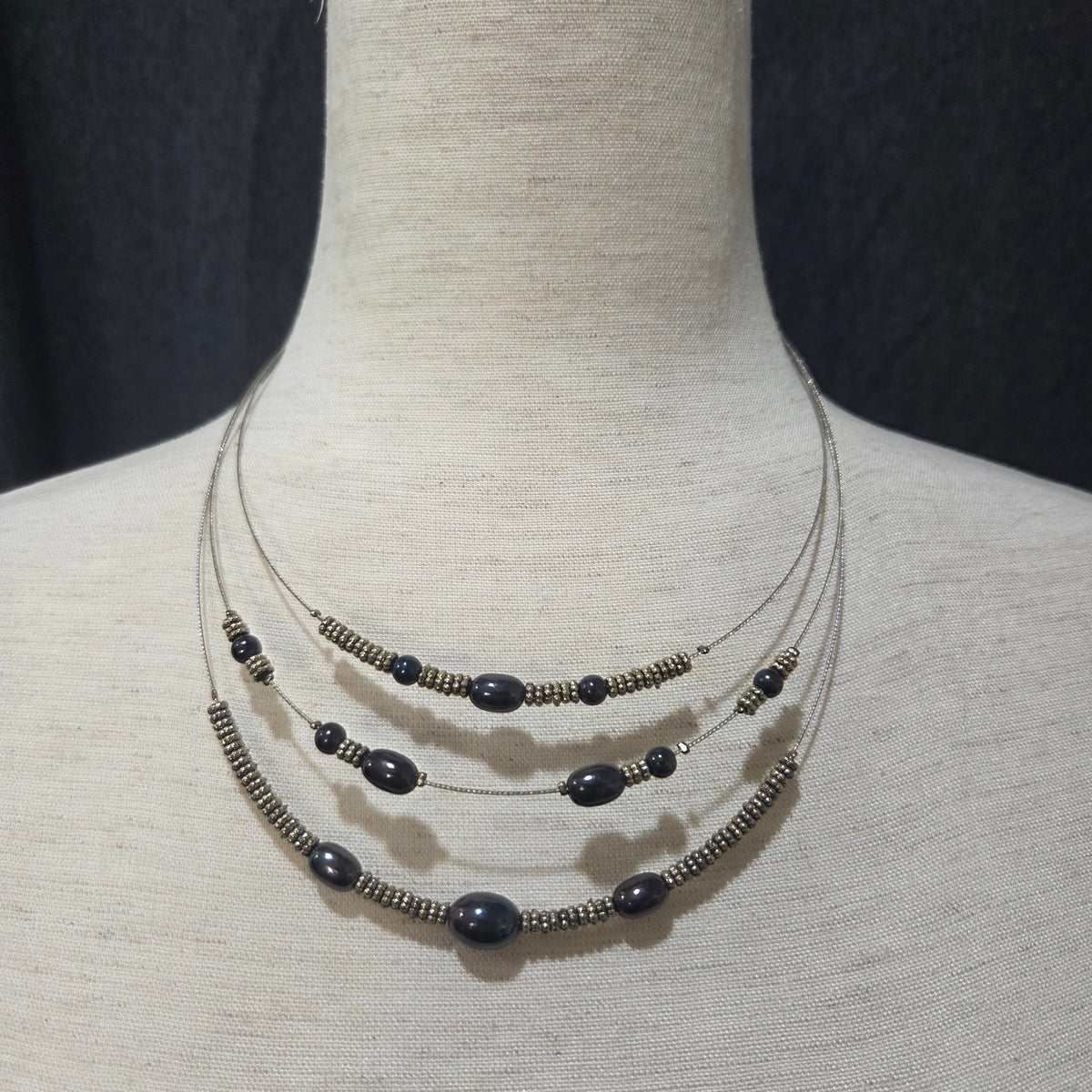 Napier | Silver Toned Tiered Necklace