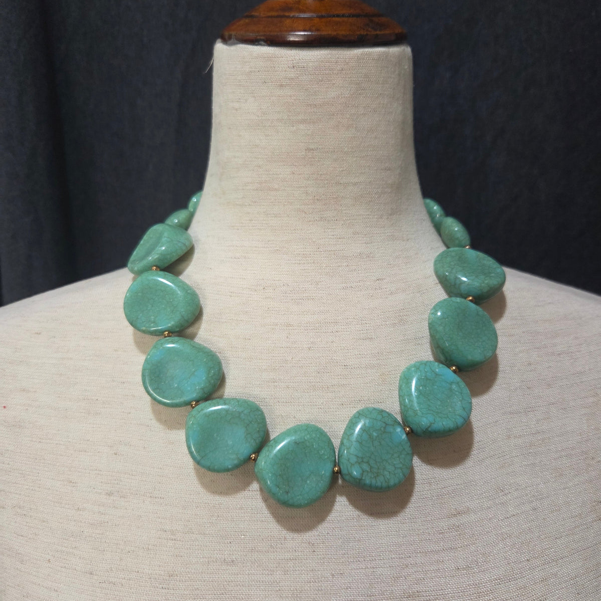 Oversized Faux Stone Necklace