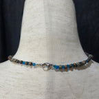 Boho Blue and Brown Necklace