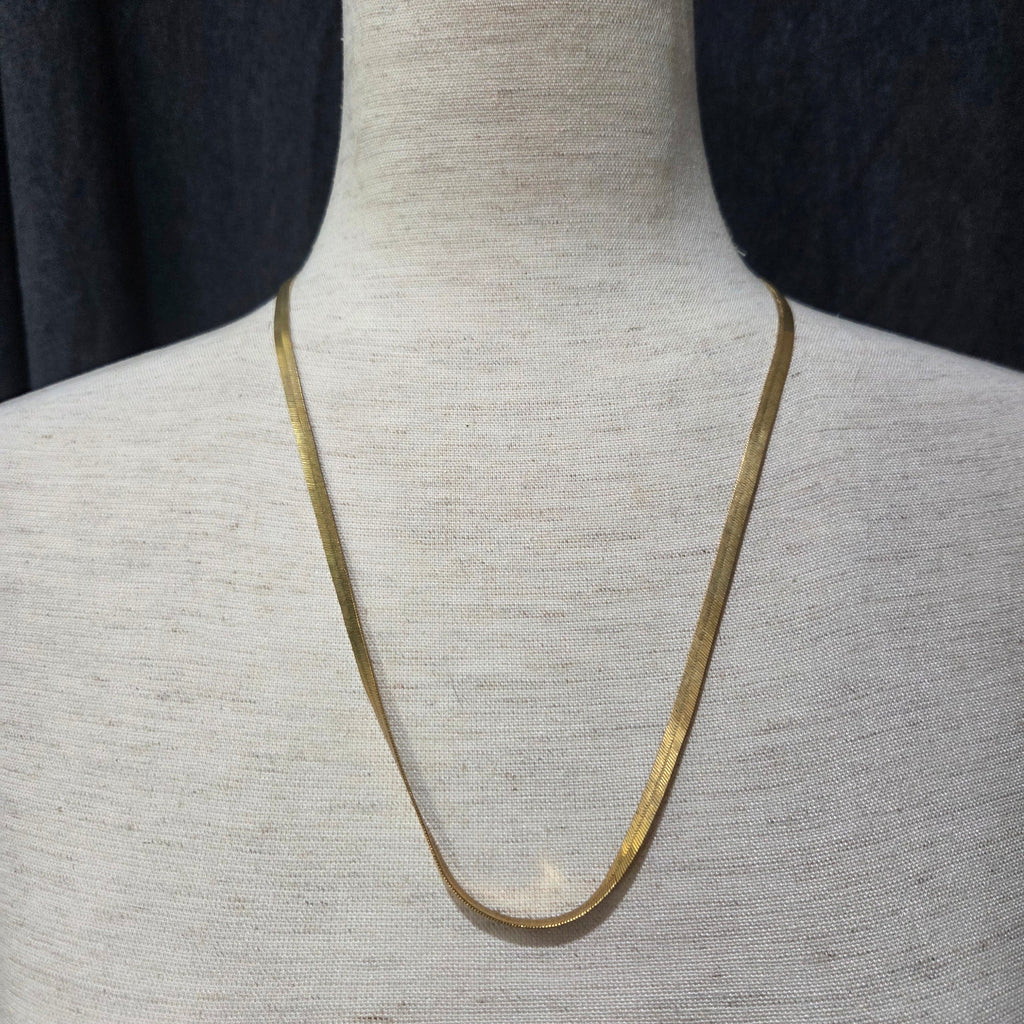 Monet Herringbone Chain Gold Toned Necklace
