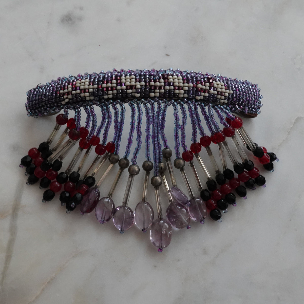 Beaded Hair Barrette