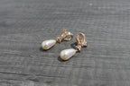 Vintage Gold Tone Drop Earrings
