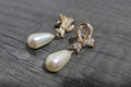 Vintage Gold Tone Drop Earrings