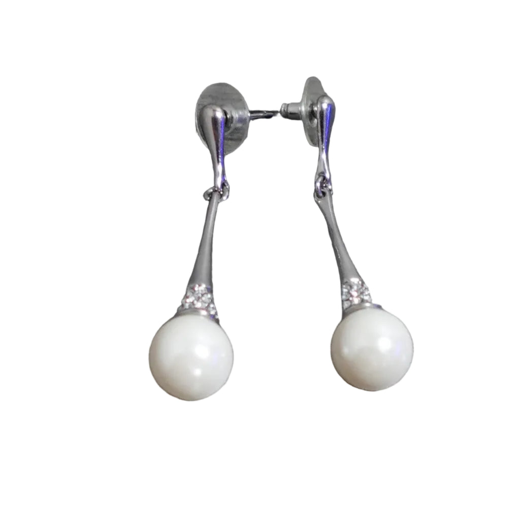 Faux Pearl Drop Earrings