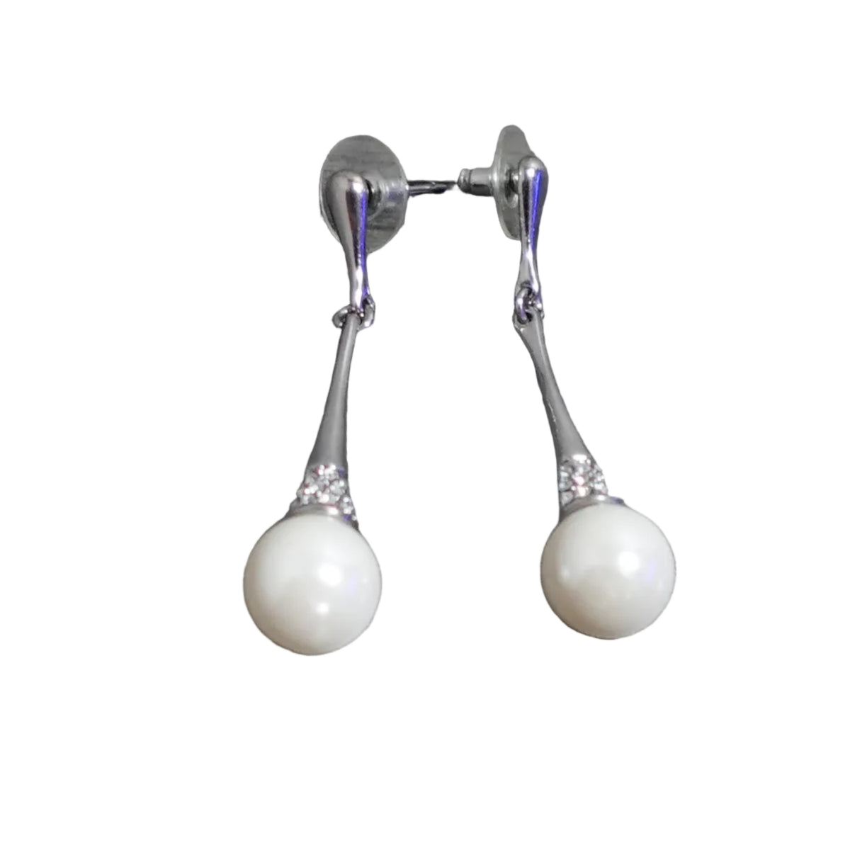 Faux Pearl Drop Earrings