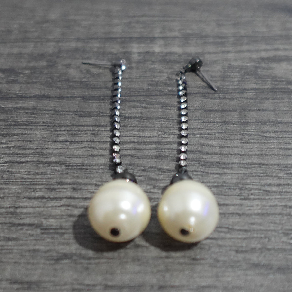 Faux Pearl Long Drop Earrings