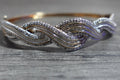 Gold Toned Braided Bangle Bracelet