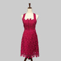 HD in Paris Mulberry Tea Length Lace Dress