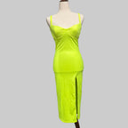 Shop 17 Neon Yellow Bodycon Dress