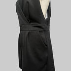 Bongo Black Crossed Back Romper