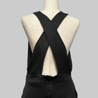 Bongo Black Crossed Back Romper