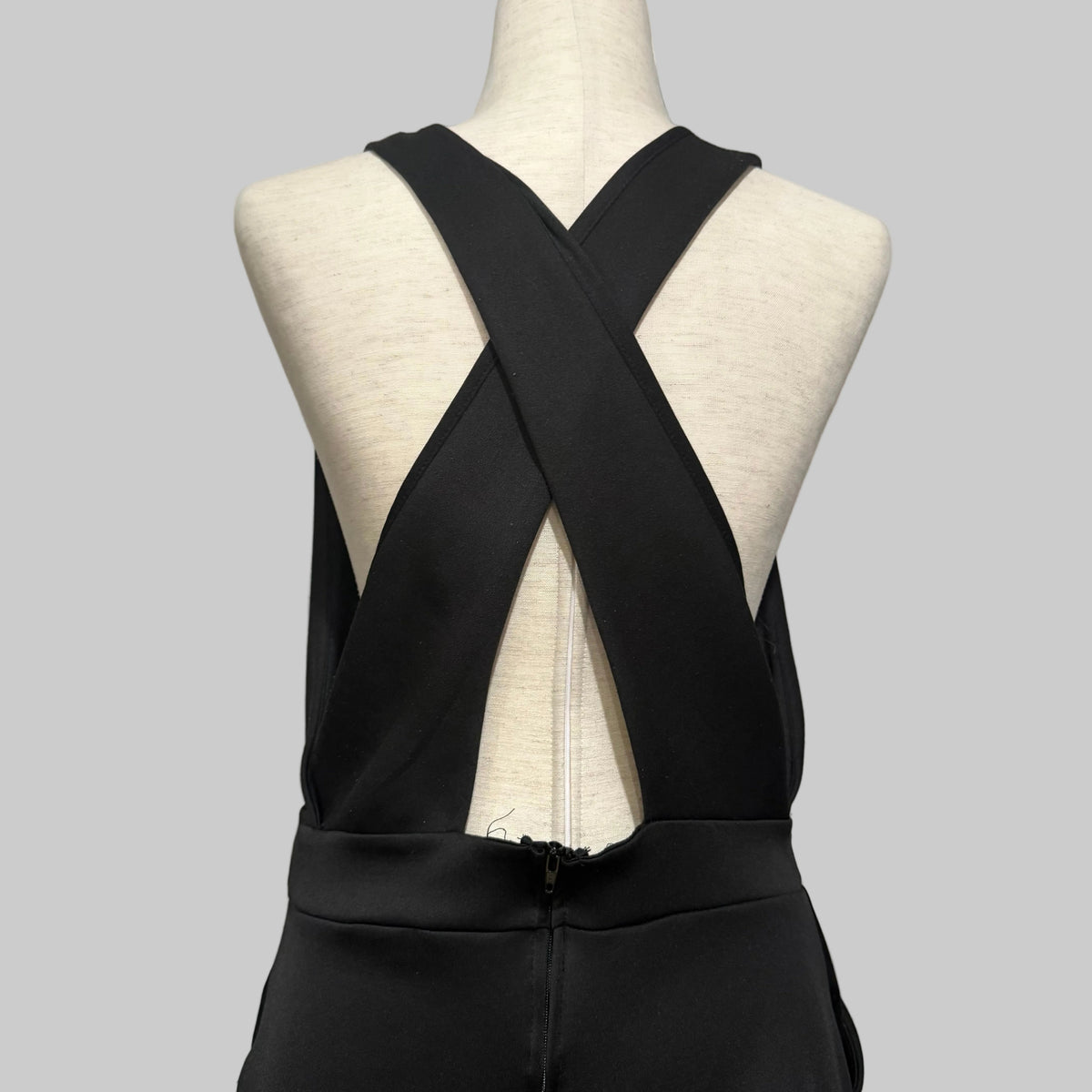 Bongo Black Crossed Back Romper