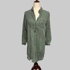 Old Navy | Green Long Sleeve Shirt Dress
