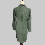 Old Navy | Green Long Sleeve Shirt Dress