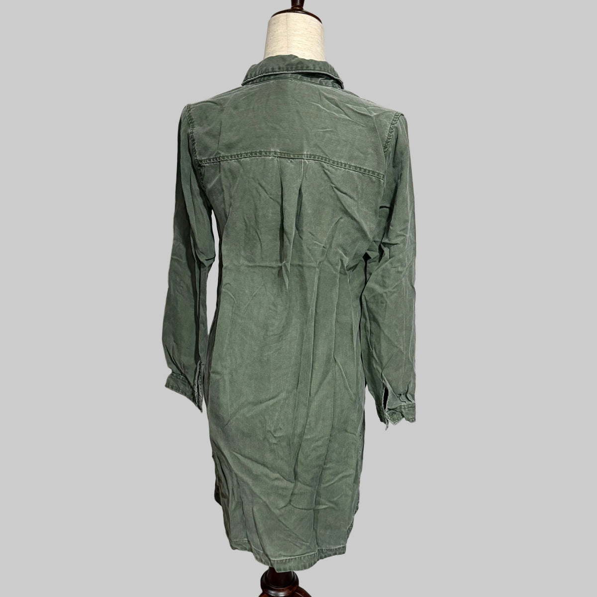 Old Navy | Green Long Sleeve Shirt Dress