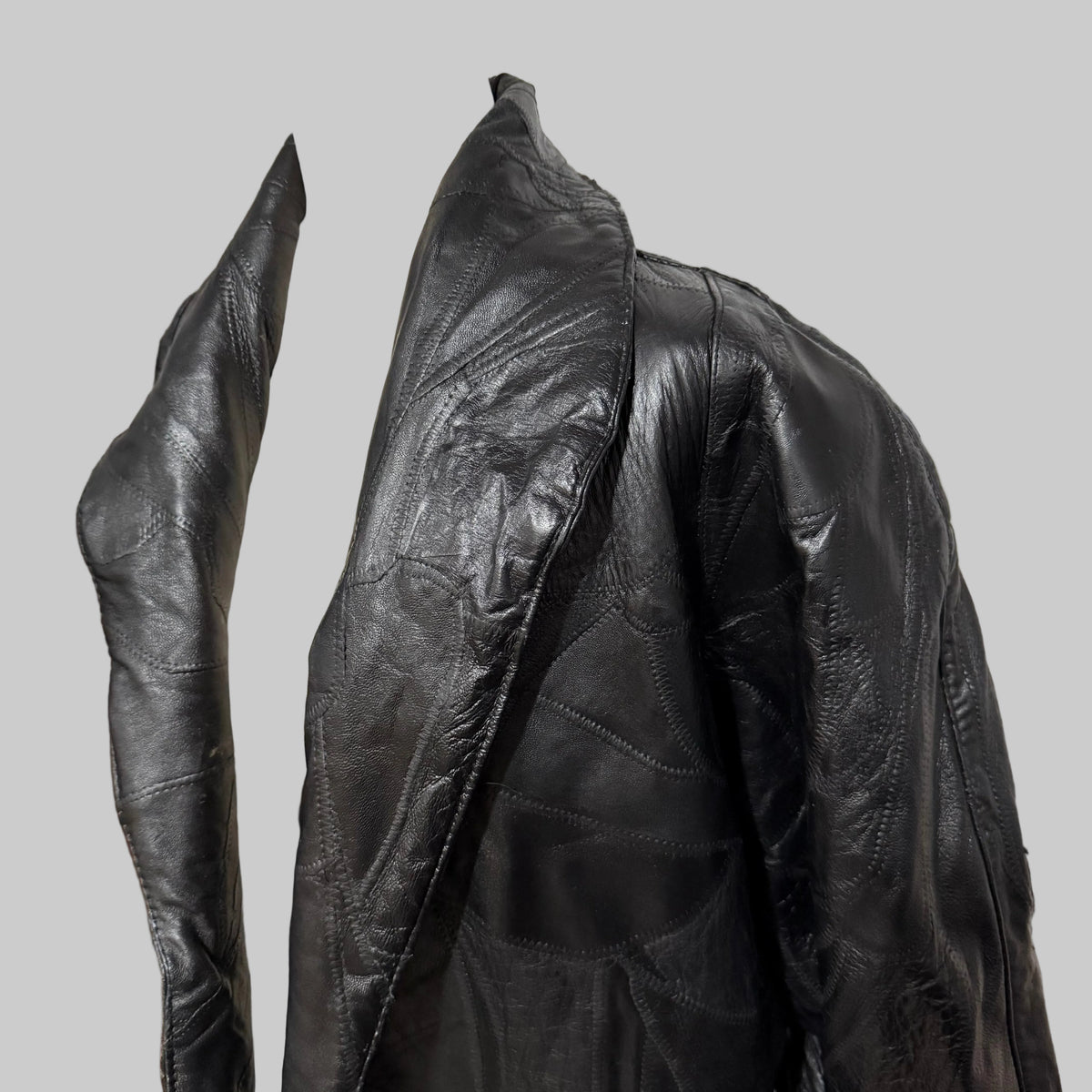 Maxam Vintage Patchwork Leather Jacket XL