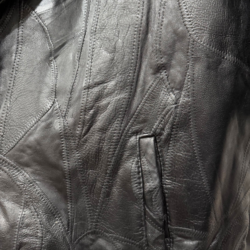 Maxam Vintage Patchwork Leather Jacket XL