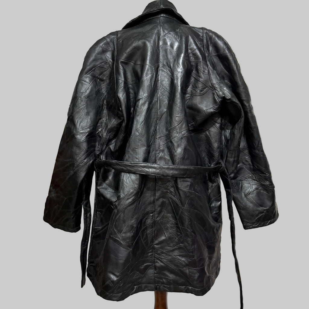 Maxam Vintage Patchwork Leather Jacket XL