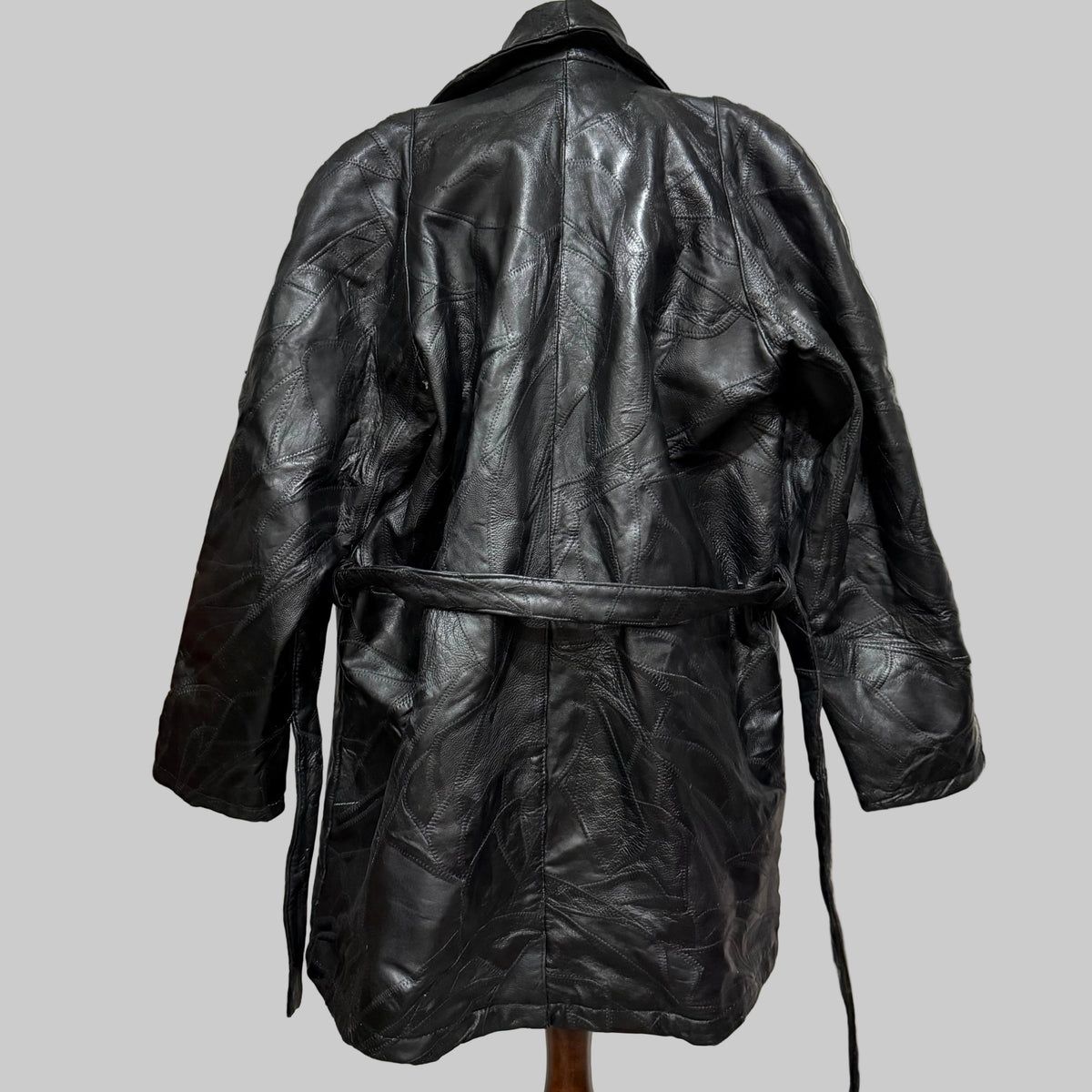 Maxam Vintage Patchwork Leather Jacket XL