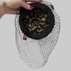 Vintage 1950s Black Fascinator With Veil