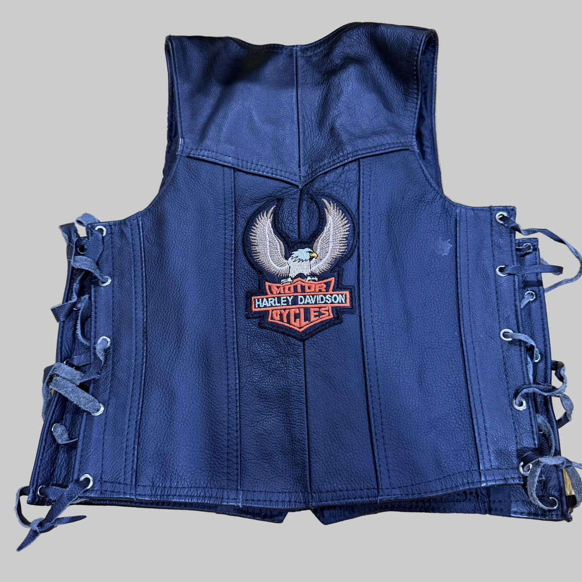 Harley Davidson Kids Leather Motorcycle Vest