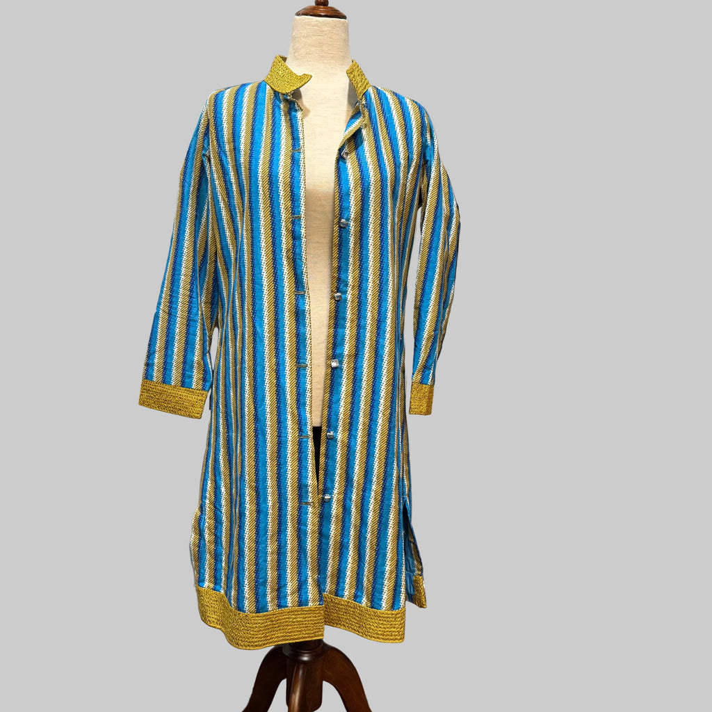 Handmade Nehru Style Striped Jacket