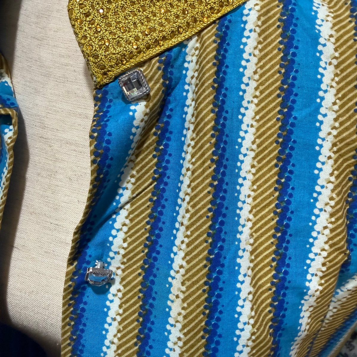 Handmade Nehru Style Striped Jacket