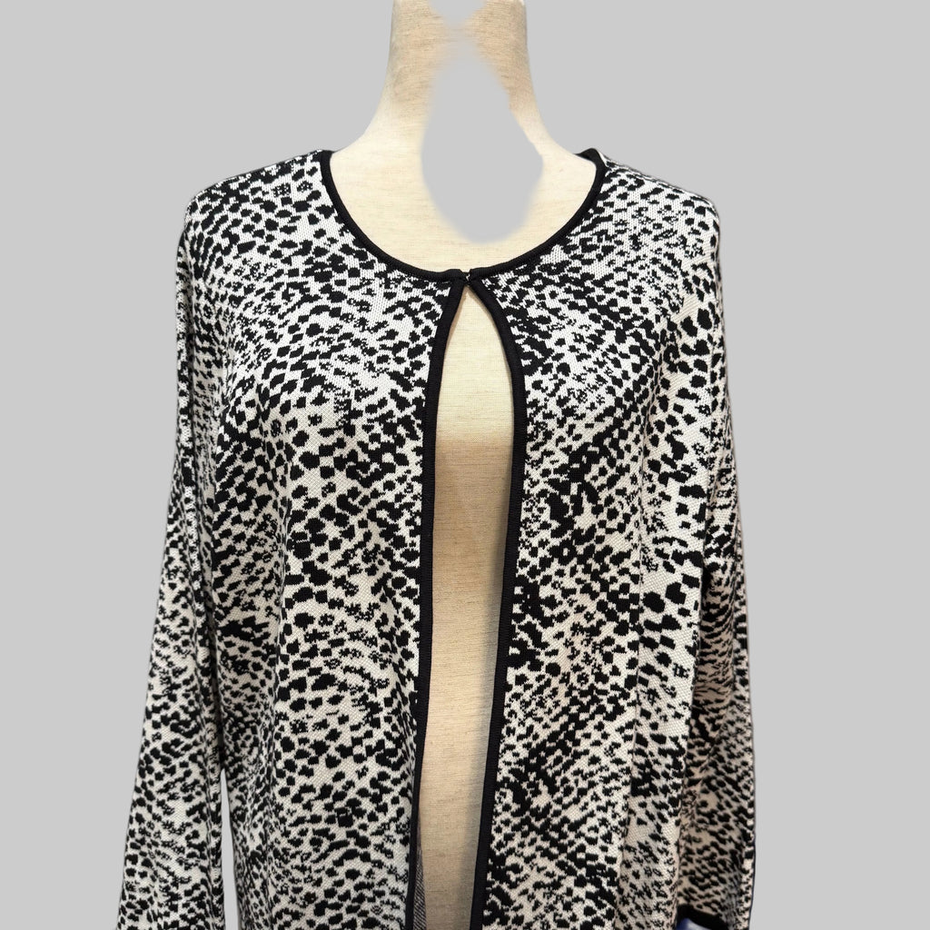 Calvin Klein Black and White Long Sweater