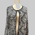 Calvin Klein Black and White Long Sweater