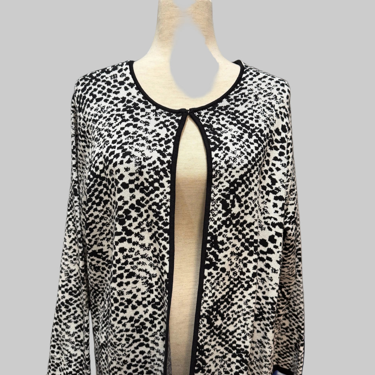 Calvin Klein Black and White Long Sweater