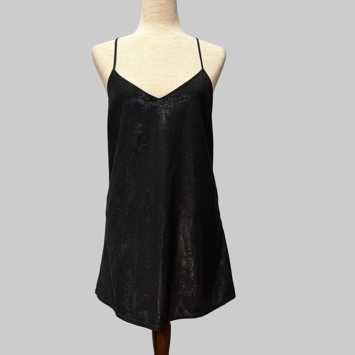 Forever 21 Black Metallic Dress